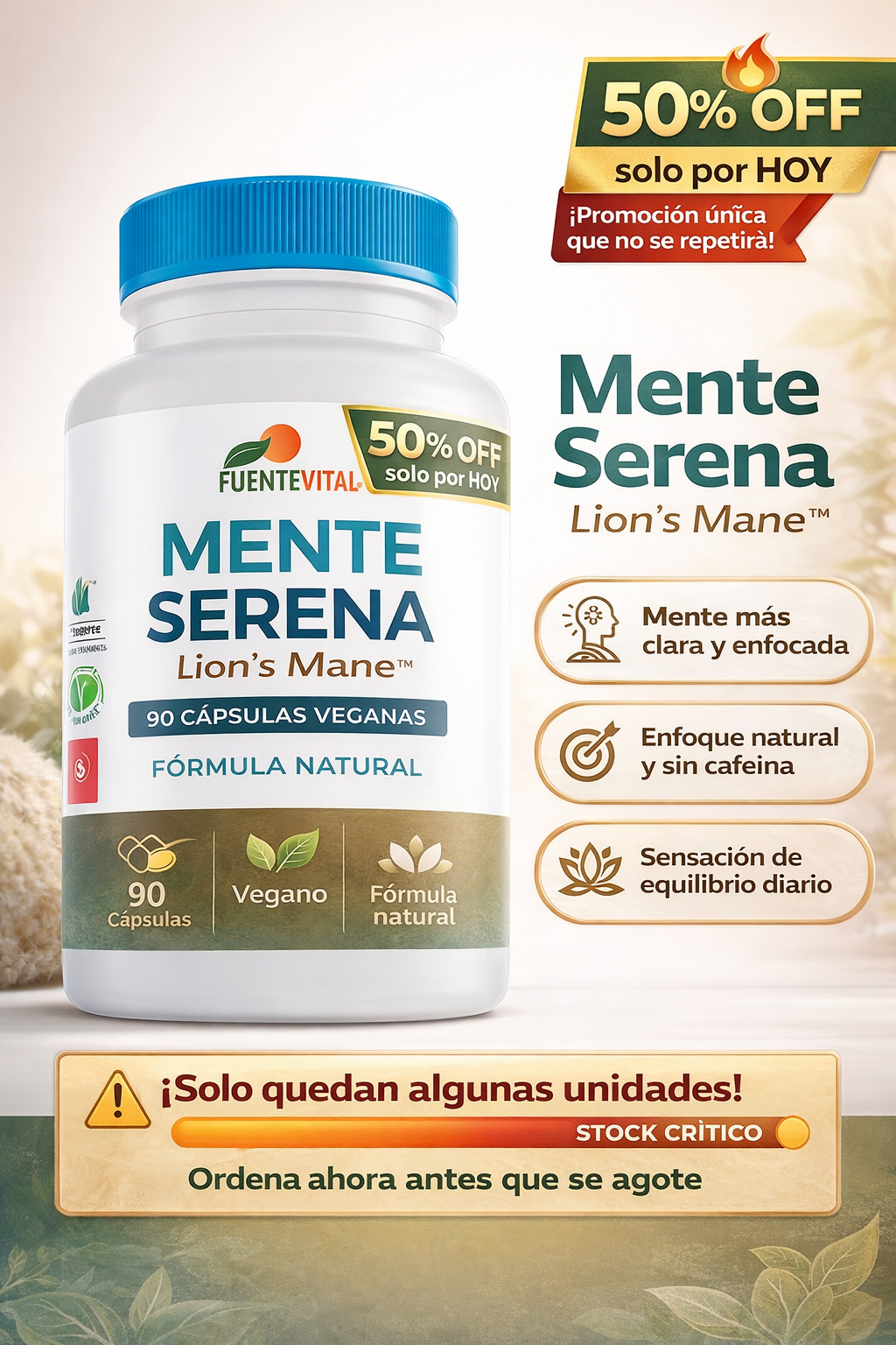 Mente Serena Lion’s Mane™