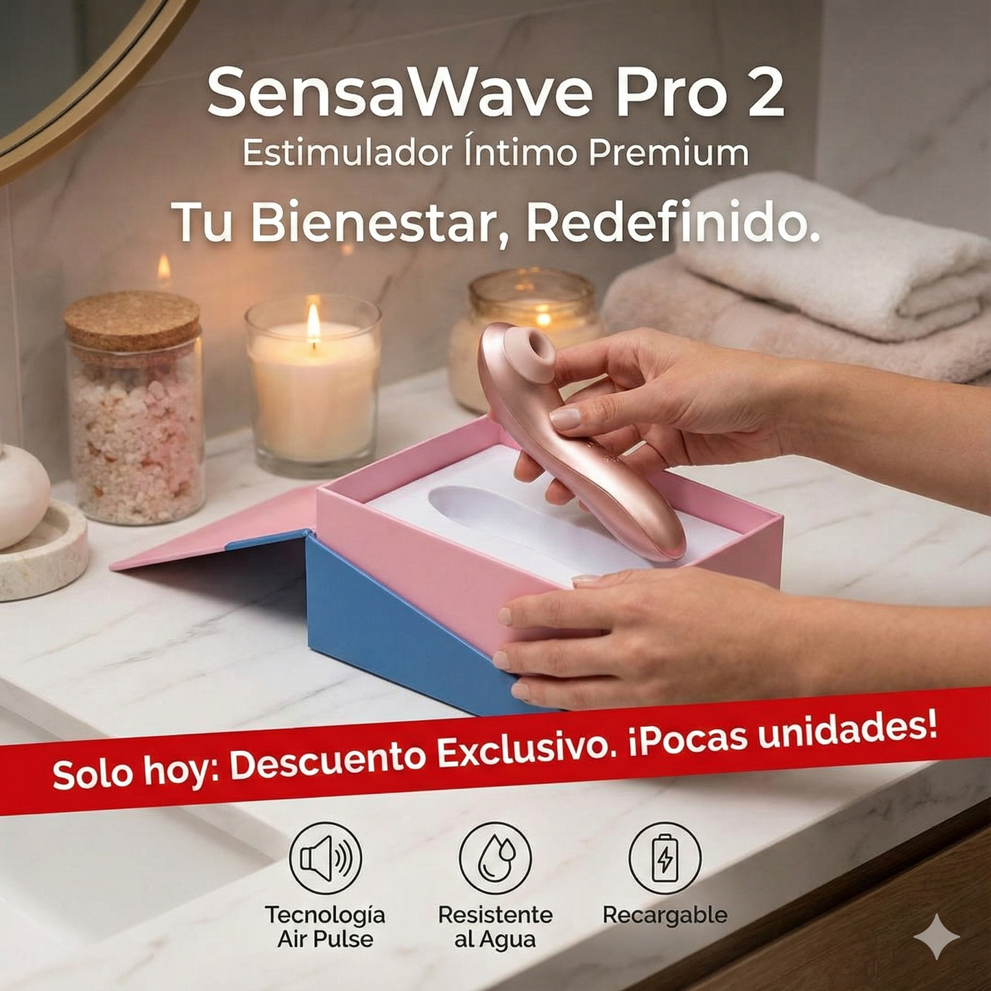 SensaWave Pro 2 – Estimulador Íntimo Premium